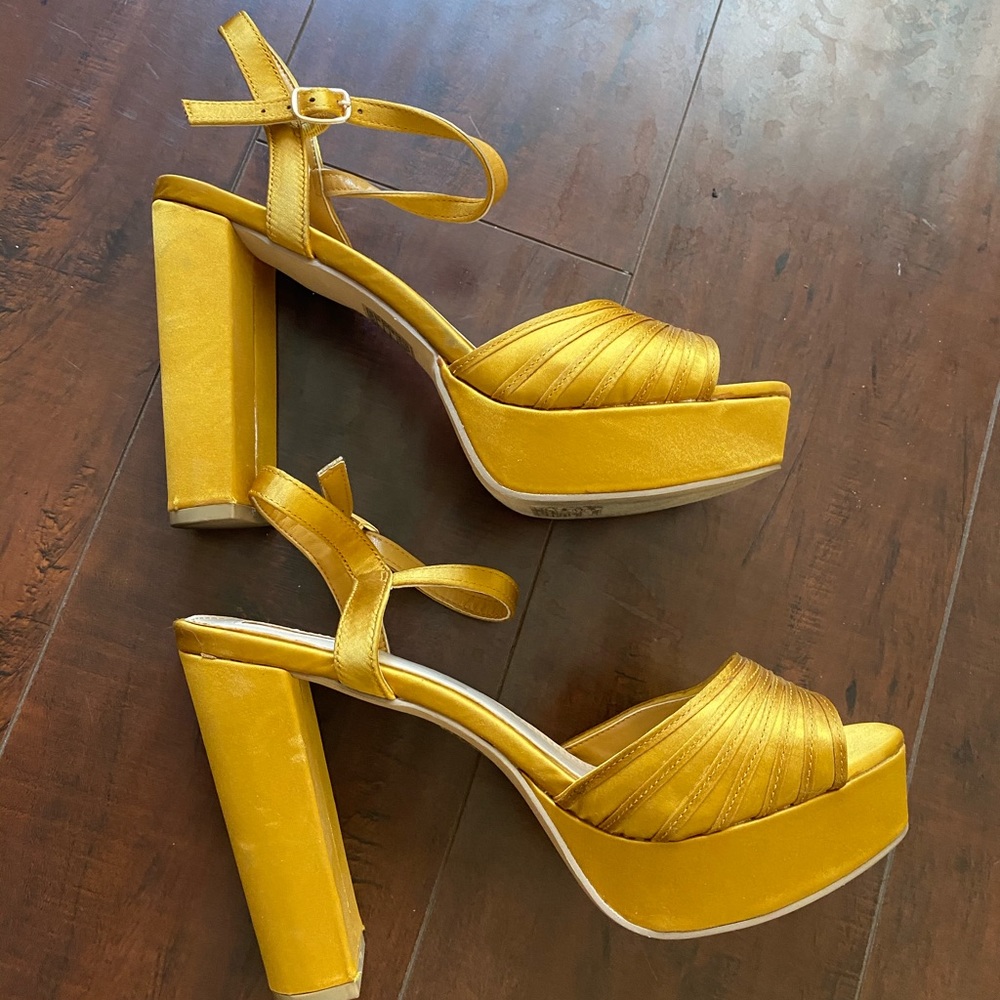 Forever 21 Gold Heels